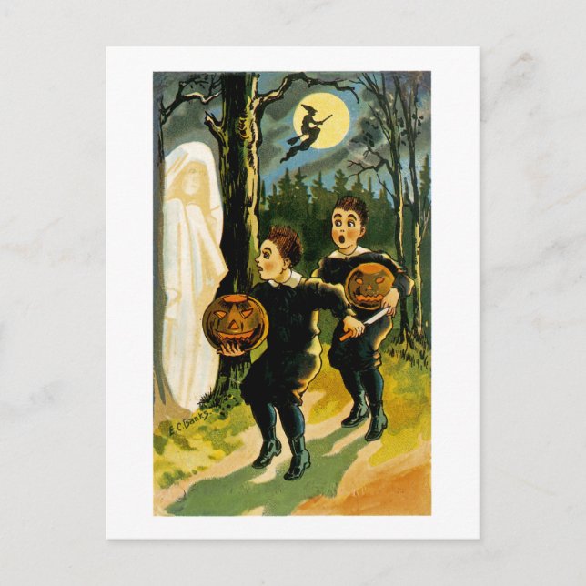 Trick or Treat Halloween Postcard (Front)