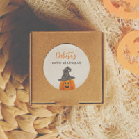 Trick or Treat Halloween Pumpkin Birthday Favour
