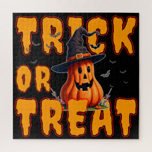 trick or treat halloween pumpkin fall autumn  jigsaw puzzle