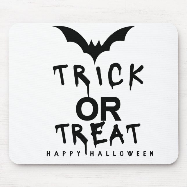Trick or treat Halloween Pumpkin Funny Mouse Pad (Front)