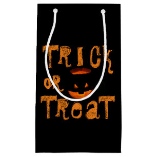 Trick or Treat Halloween Pumpkin Small Gift Bag