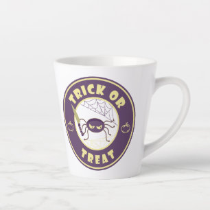 Trick or treat halloween spider Starbucks style   Latte Mug