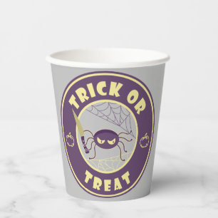 Trick or treat halloween spider Starbucks style Paper Cups