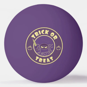 Trick or treat halloween spider Starbucks style Ping Pong Ball