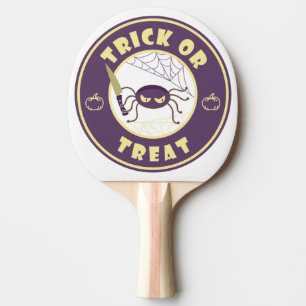 Trick or treat halloween spider Starbucks style Ping Pong Paddle