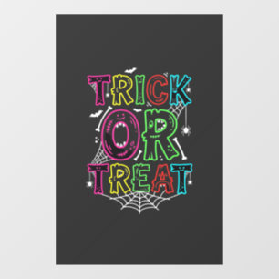 Trick or Treat Halloween Spider Web Design_1 Window Cling