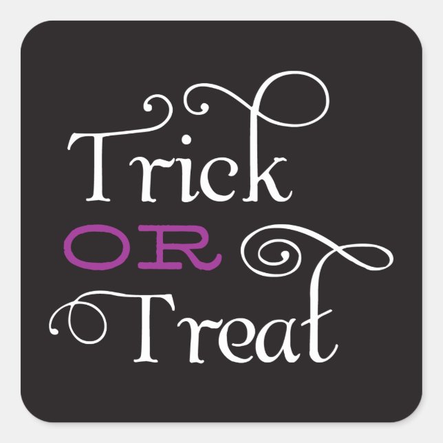 TRICK OR TREAT | HALLOWEEN STICKERS (Front)