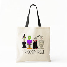 Trick or Treat Halloween Tote Bag