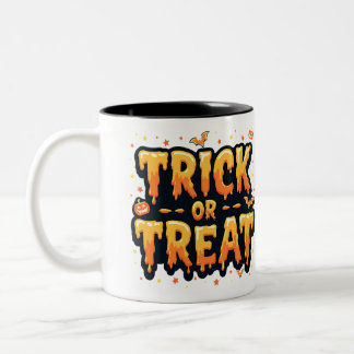Trick or Treat-Halloween  Two-Tone Coffee Mug