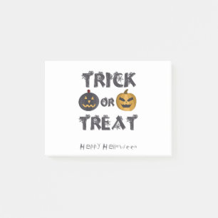 Trick or Treat Happy Halloween Post-it Notes