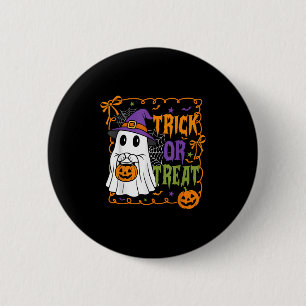 Trick Or Treat Happy Halloween Pumpkin Ghost Boy G 2 Inch Round Button