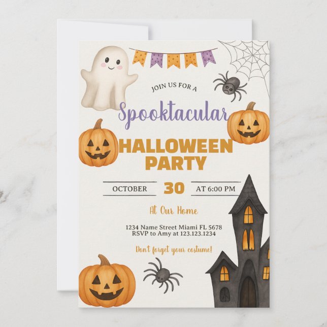Trick or Treat Haunted Bash Invitation (Devant)