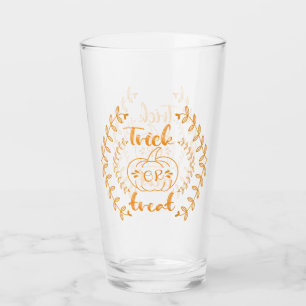 Trick or treat in plants frame  glass