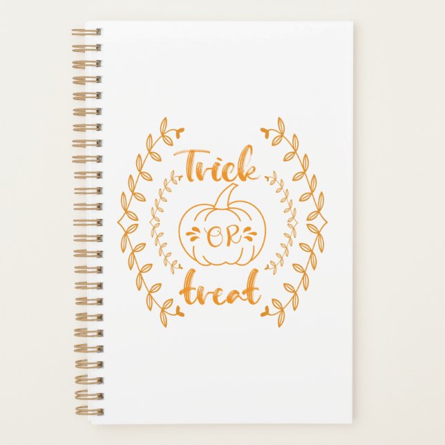 Trick or treat in plants frame  planner (Front)
