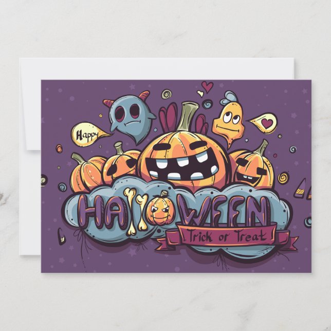 Trick Or Treat Invitations (Front)