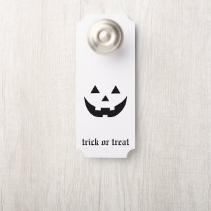 Trick or treat Jack o lantern custom Halloween Door Hanger