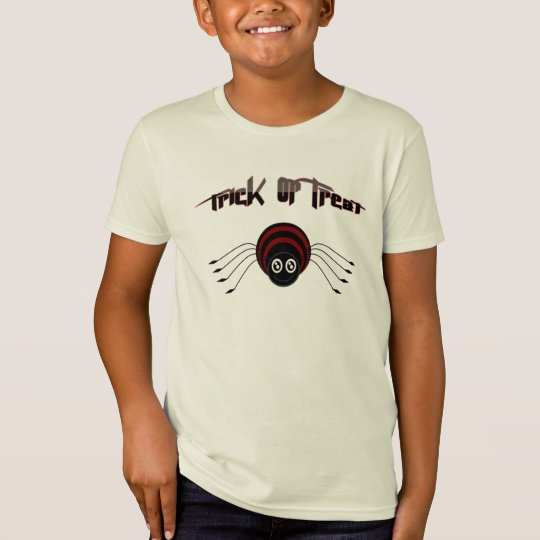 Trick or treat kids Shirt and cute spider - shirt