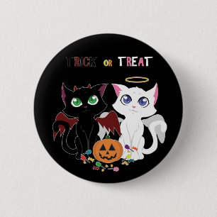 Trick or Treat Kittens 2 Inch Round Button