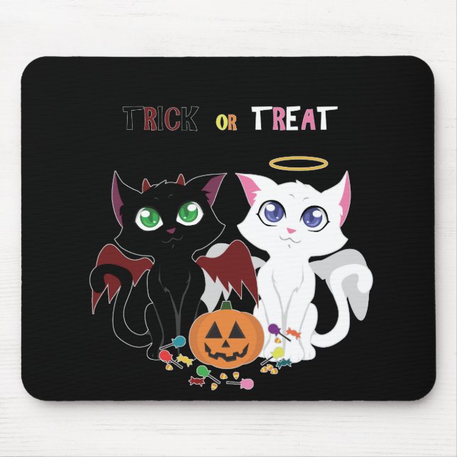 Trick or Treat Kittens Mouse Pad (Front)