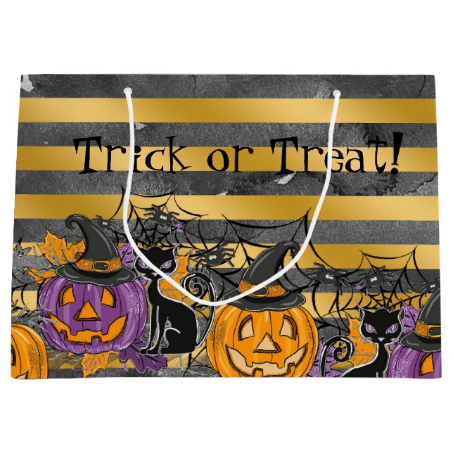 Trick or Treat Large Gift Bag (Front)