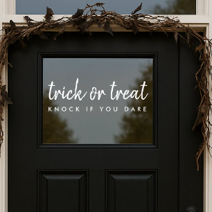 Trick or Treat   Modern Halloween Door Window Cling