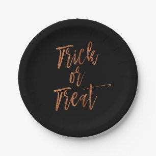 Trick or Treat Modern Halloween Plates