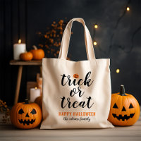 Trick or Treat Modern Script Custom Halloween
