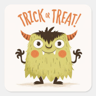 Trick or Treat! - Monster #1 Square Sticker