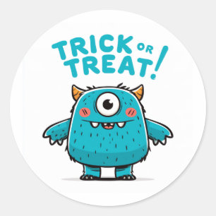 Trick or Treat! - Monster #2 Classic Round Sticker