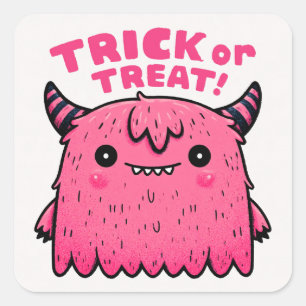 Trick or Treat! - Monster #5 Square Sticker