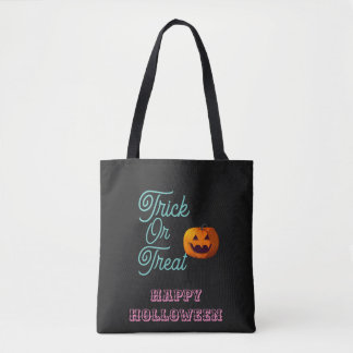 Trick or treat morden custom Holloween Tote bags