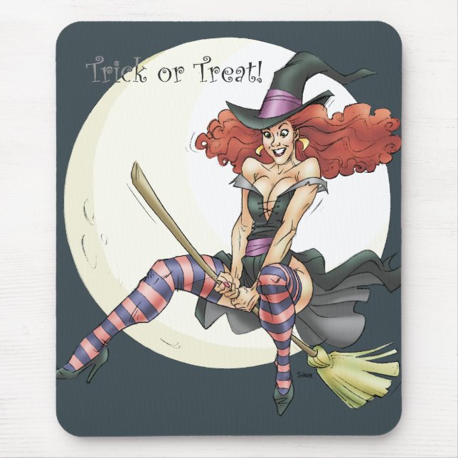Trick or Treat Mouse Pad (Front)