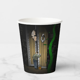 Trick or treat on Halloween night at the giant Paper Cups