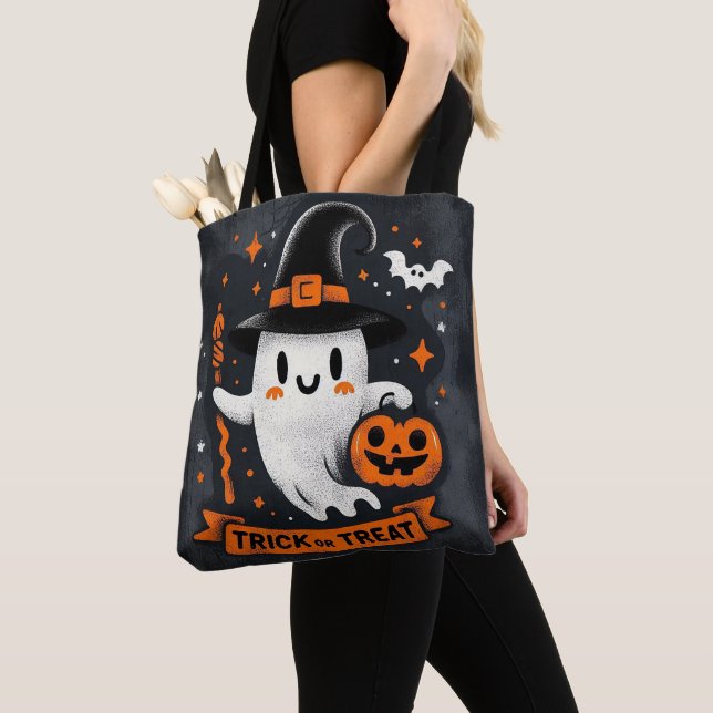 Trick or treat - Only Witch snacks Tote Bag (Close Up)