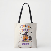 Trick or Treat Orange Personalized Halloween