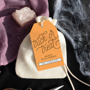 Trick or Treat Personalized Halloween Gift Tags
