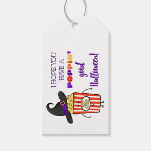 trick or treat popcorn halloween party favour gift tags