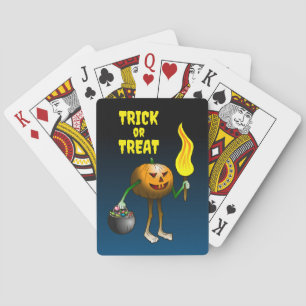 Trick or Treat Pumpkin Playing Cards