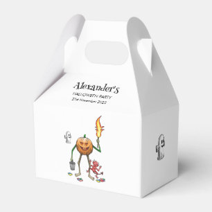 Trick or Treat pumpkin with Friends Favor Box
