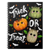 Trick or treat pumpkins Spiral Fotonotizbuch