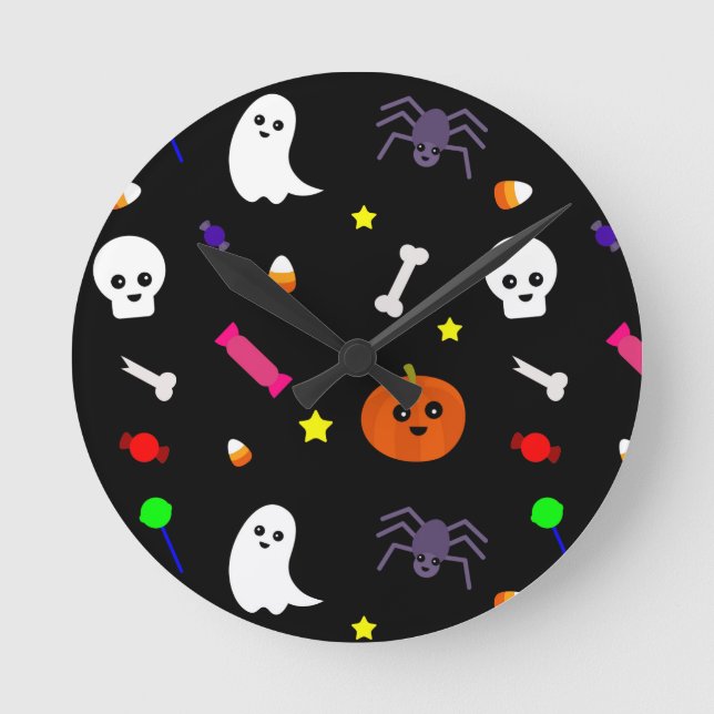 trick or treat round clock (Front)