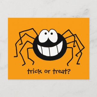 Trick or Treat Spider Postcard