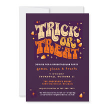 Trick or Treat Spooktacular Halloween Invitation d