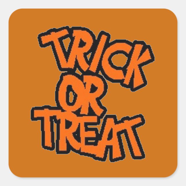 Trick or Treat - Sticker d'Halloween (Devant)