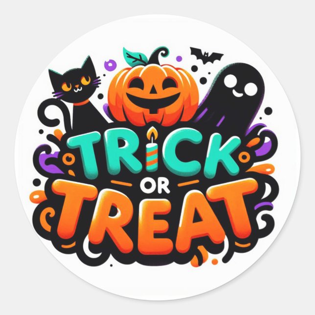 Trick or Treat Stickers  (Front)