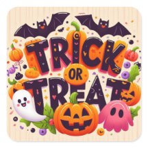Trick or Treat Stickers 