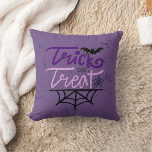trick or treat throw pillow