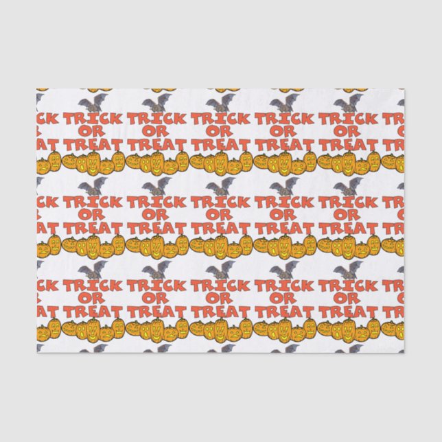 Trick Or Treat Tissue Paper (Front)