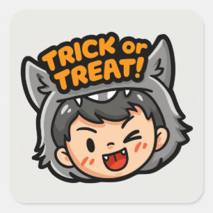 Trick or Treat! - Werewolf 1 Square Sticker