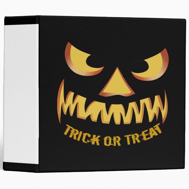 Trick or Treat with Pumpkin Face Binder (Front/Spine)